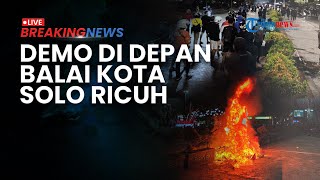 BREAKING NEWS: Solo Chaos, Massa Demo Robohkan Pagar Mako Brimob Manahan usai Affan Tewas Terlindas