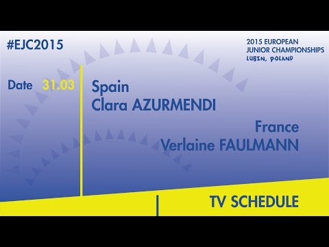 C.Azurmendi(ESP) VS. V.Faulmann(FRA) #EJC2015 Lubin, Poland