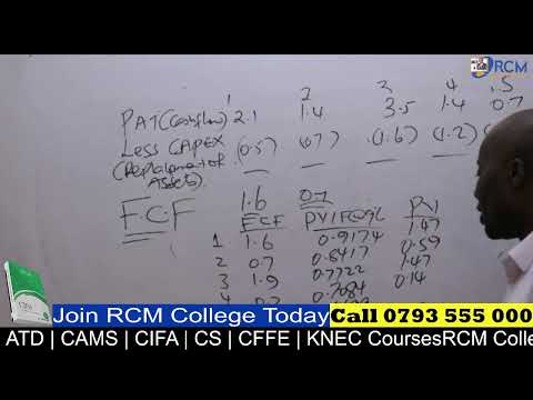 CPA ADVANCED FINANCIAL MANAGEMENT - DISCOUNTED CASHFLOW METHOD