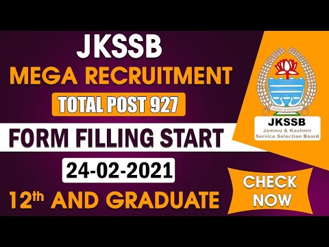 #Jkssb New Recruitment 2021|| Detailed notification out || check out now || 12 th,Graduates apply