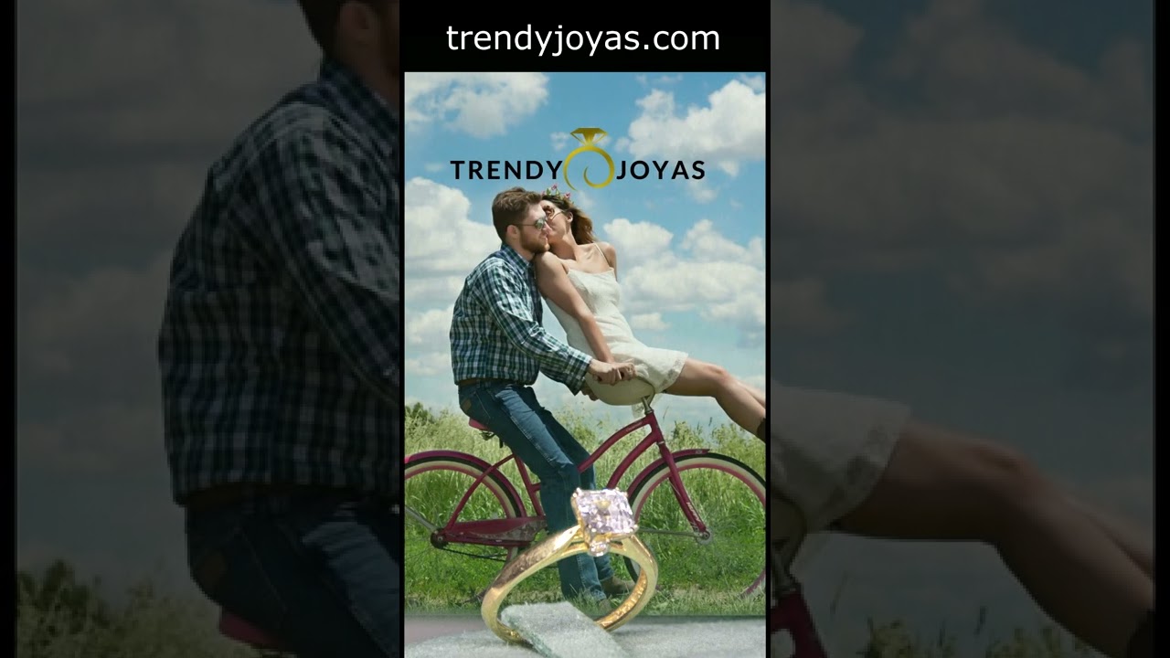 Anillo de Compromiso Corte Princesa de Oro real 10k.