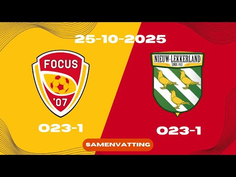 O23-1 Scoort Erop Los! | Focus '07 O23-1 - vv Nieuw Lekkerland O23-1 | Samenvatting