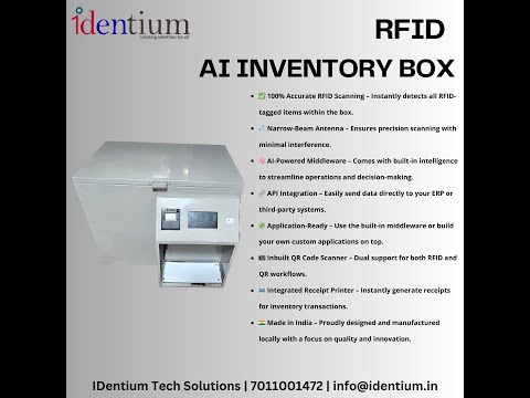 Identium RFID AI Inventory Box – 100% Scanning Accuracy