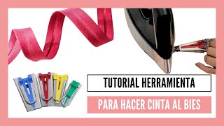 Cómo usar la herramienta para hacer cinta al bies
