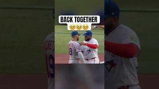 Bo Bichette and Vladimir Guerrero Jr. reunite in Toronto ???? #MLB #Toronto #BlueJays #Mets