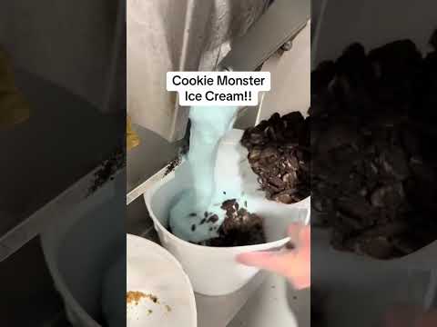 How to make Cookie Monster ice cream
