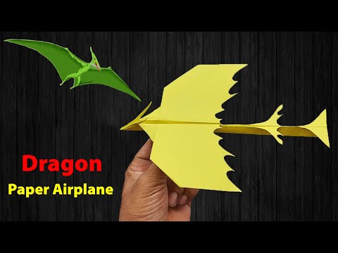 How To Make a Paper Dragon Airplane - Making Dragon Airplane From Paper