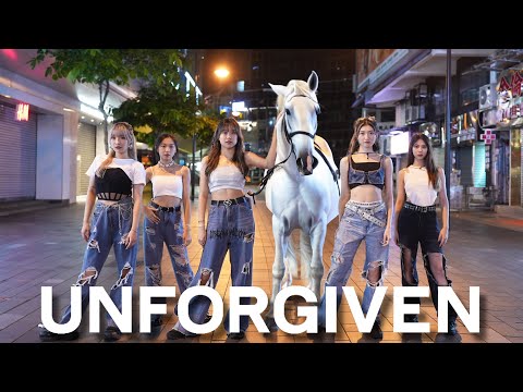 [K-POP IN PUBLIC] LE SSERAFIM(르세라핌) 'UNFORGIVEN' DANCE COVER Team B ver. by AW-FILM from HONGKONG