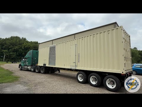 2000 kW & 1500 kW Portable Diesel Generator Sets | MEG Custom Packaging