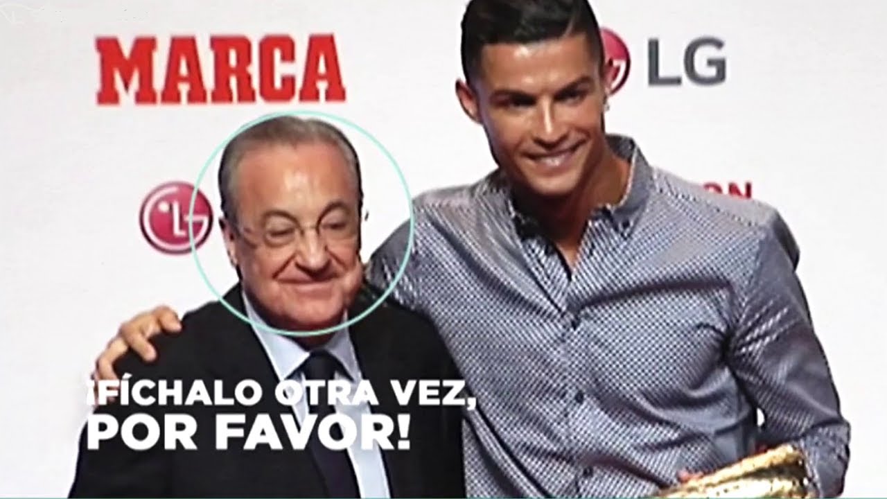 La reacción de Florentino Pérez al ver cómo Cristiano pide una foto con él