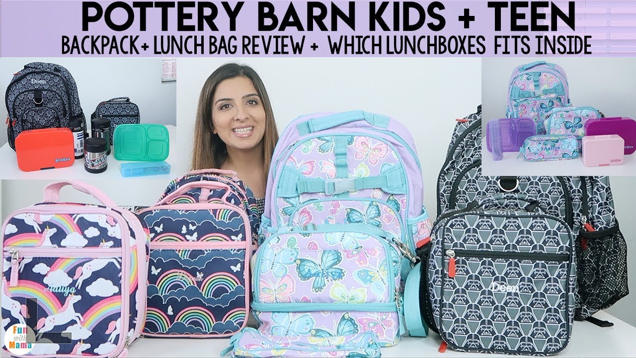 Pottery Barn Kids Backpacks Lunchboxes + PBTeen Review + Yumbox + Easy Lunchboxes