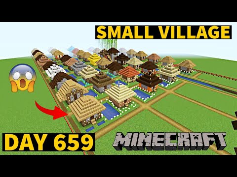 I build Small Village in Minecraft Creative mode 2023 Day 659