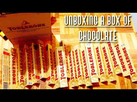 Unboxing a box of Toblerone  - Chocolate is life