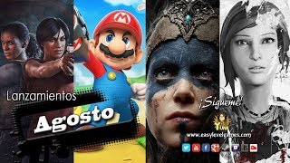 Lanzamientos de Videojuegos - Agosto 2017