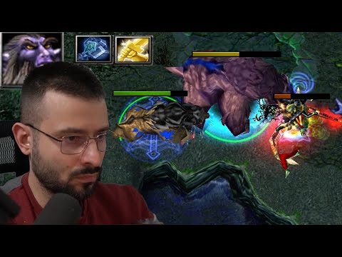 DOTA LONE DRUID BRUTAL DAMAGE KILLING ALL: RAMPAGE!!!