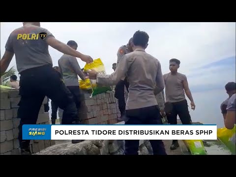 POLRESTA TIDORE DISTRIBUSIKAN BERAS SPHP DI PULAU MAITARA DAN PULAU MARE