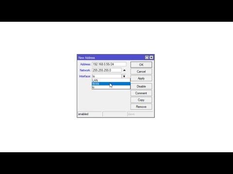 Mikrotik: Set up static IP mode