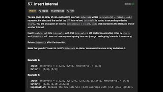 Download the video "57. Insert Interval - Leetcode 57 - Python"