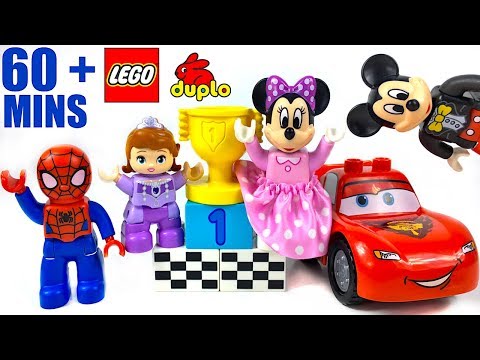 SUPER VIDEO KOLLEKTION MIT LEGO DUPLO - MICKY & MINNIE MAUS SPIDERMAN SOFIA DIE ERSTE MCQUEEN