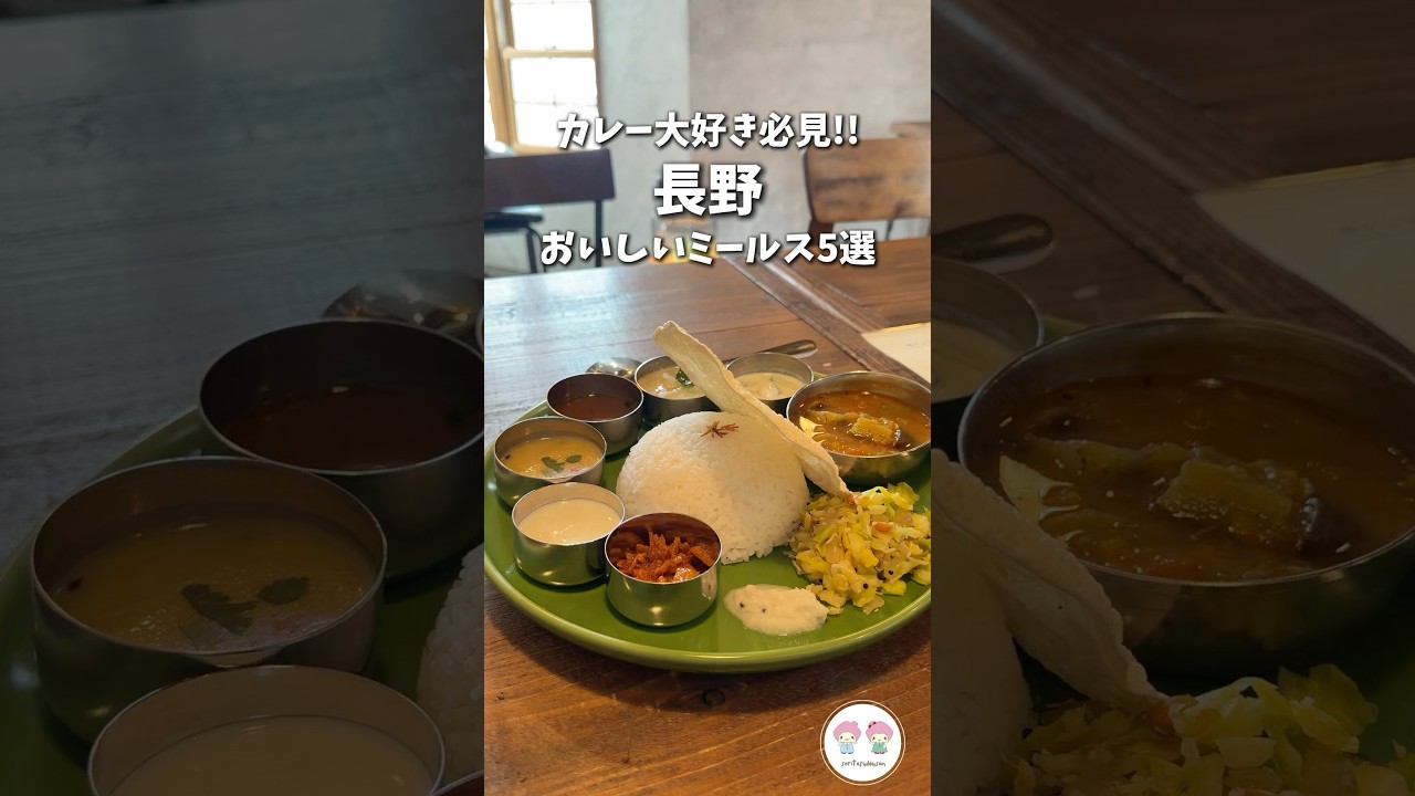 【長野カレー】ミールス好き推しカレー店5選✨#shorts  モンマルシメ、スーリヤデーヴ、南インドダイニングマンジャル、がねいしゃ、AYA CURRY（アヤカレー）