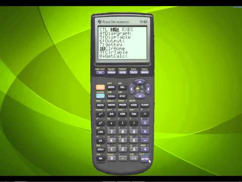 TI Basic Tutorial 1 - Input/Output