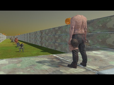 Headless Hulk Halloween Death Run New Update - Animal Revolt Battle Simulator