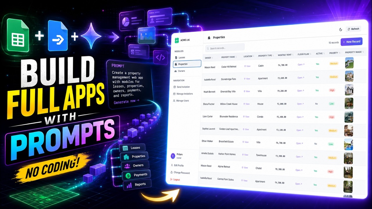 Gemini Powered AI App Builder