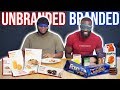 BLINDFOLDED TASTE TEST!! Branded Vs Unbranded