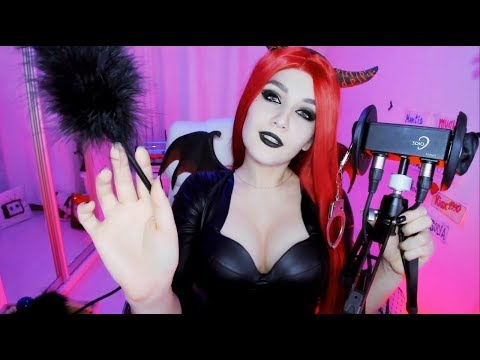ASMR Demon Cosplay (ear licking is included) | АСМР косплей демона (облизывание ушек в комплекте)