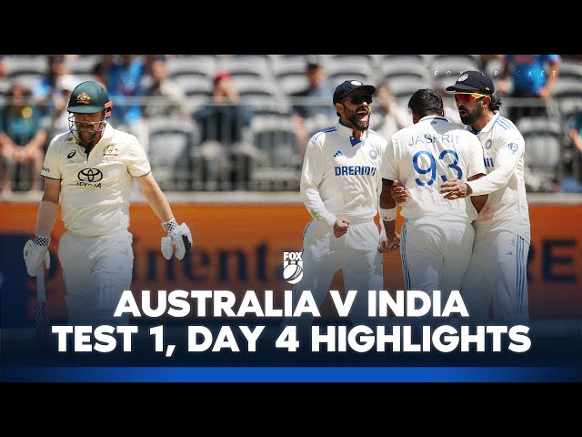 Australia v India – First Test, Day 4 Highlights I 25/11/24 I Fox Cricket