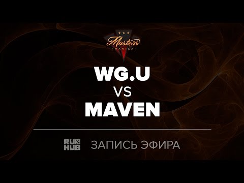 WG.U vs Maven, Manila Masters SEA qual, game 2 [Jam]