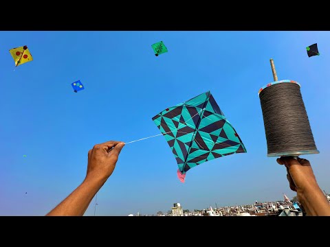 Big Kite Flying & Kite Fighting | kite cutting | kite 