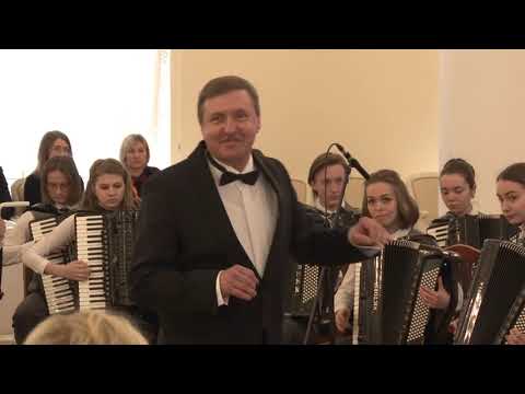 Выступление оркестра баянистов им. П.И. Смирнова в Смольном