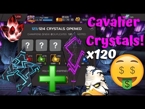 Massive Cavalier Crystal Opening! 120+! 6* Crystal! - Marvel Contest of Champions