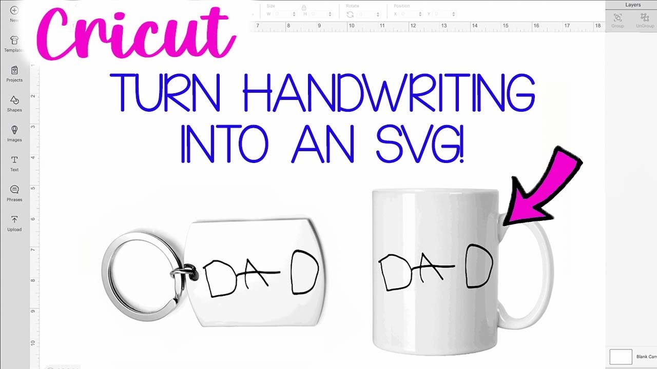 Cricut Tutorial: How to Turn Handwriting into an SVG File!