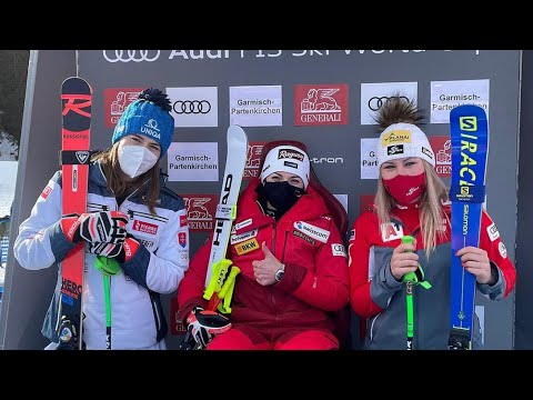 Tamara Tippler 3rd place Super-G Garmisch Partenkirchen