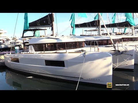 2019 Lagoon 40 Catamaran - Deck and Interior Walkaround - 2018 Cannes Yachting Festival