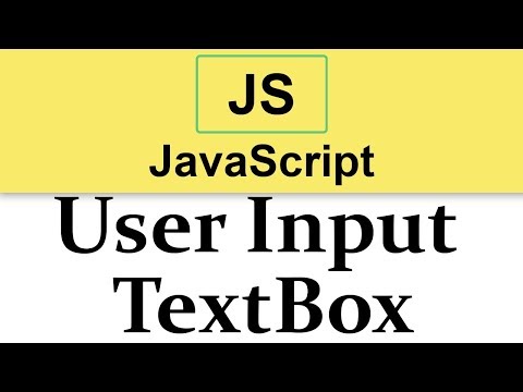 20 Taking Input from user in JavaScript | TextBox