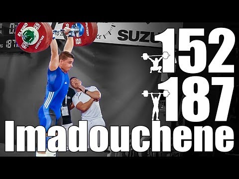 Romain Imadouchene (84.5kg France) 152kg Snatch 187kg Clean and Jerk - 2017 European Championship