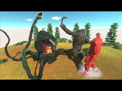 BIOLLANTE FIGHT COLOSSAL TITAN VS KING KONG - Animal Revolt Battle Simulator