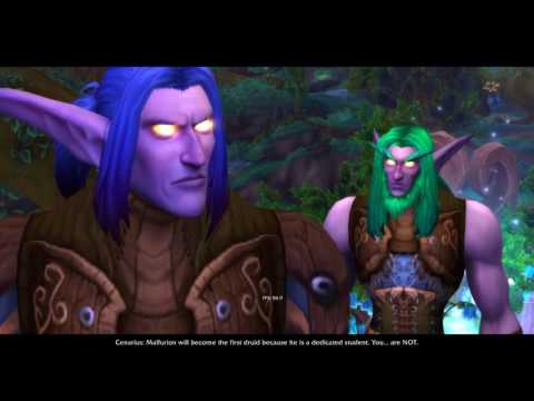 Illidan casted out by Cenarius