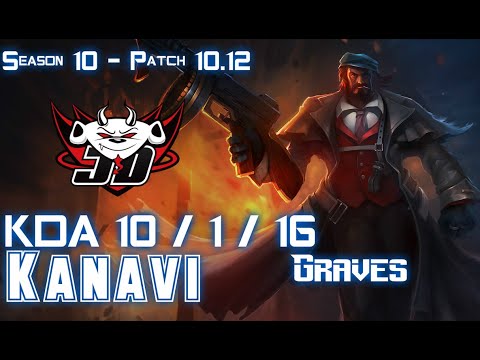 JDG Kanavi GRAVES vs LEE SIN Jungle - Patch 10.12 KR Ranked