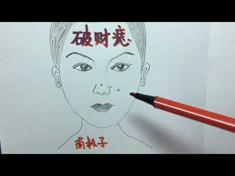 鼻子左邊有痣