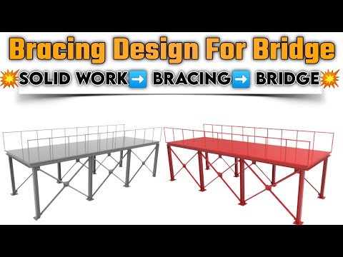 Bracing Design For Bridge in Solidworks #Bridgedesign #bracingdesign #solidoworks