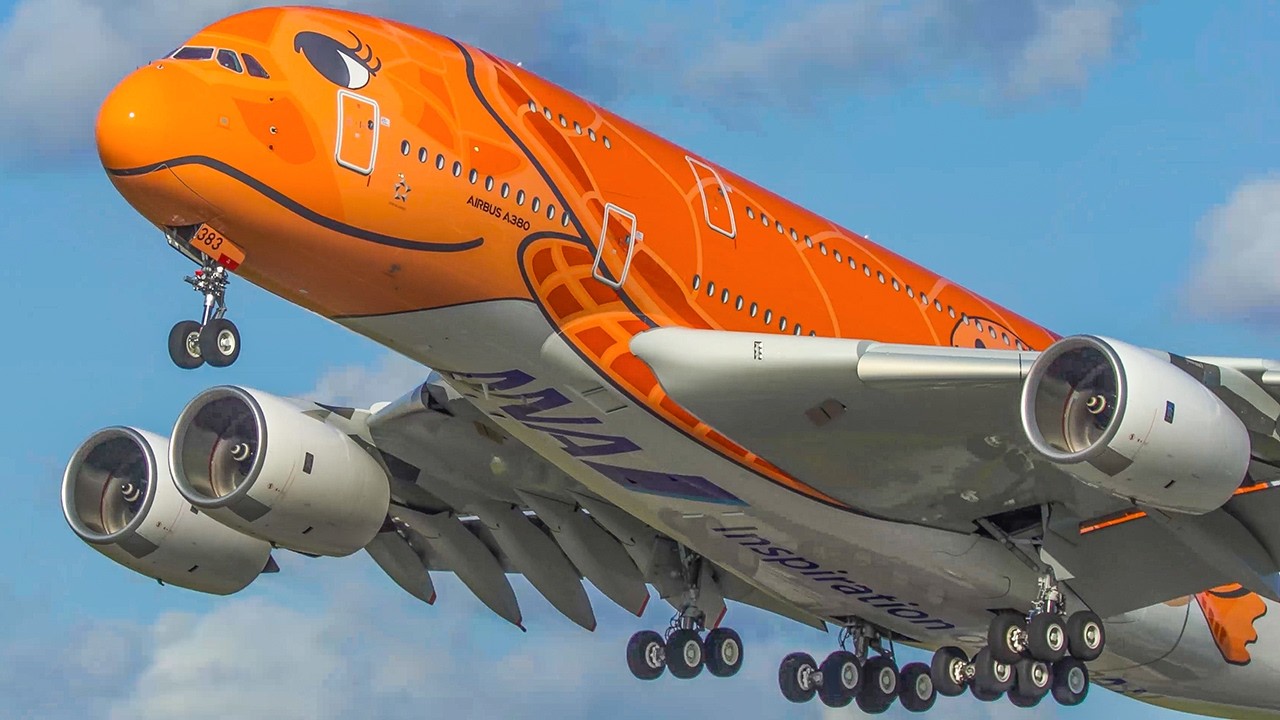 120 MINUTES PURE AVIATION - AIRBUS A380 DEPARTURE, Boeing 747 ... (4K)