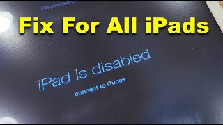 [SOLVED] Apple - iPad is disabled connect to iTunes