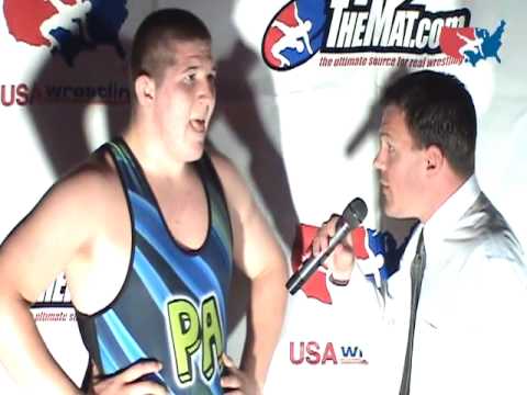 Cadet Freestyle 285 pound champion Brooks Black of Pennsylvania
