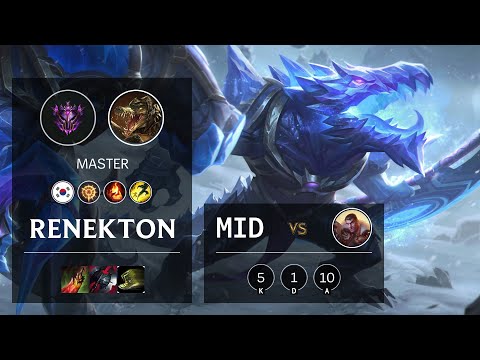 Renekton Mid vs Jayce - KR Master Patch 10.13