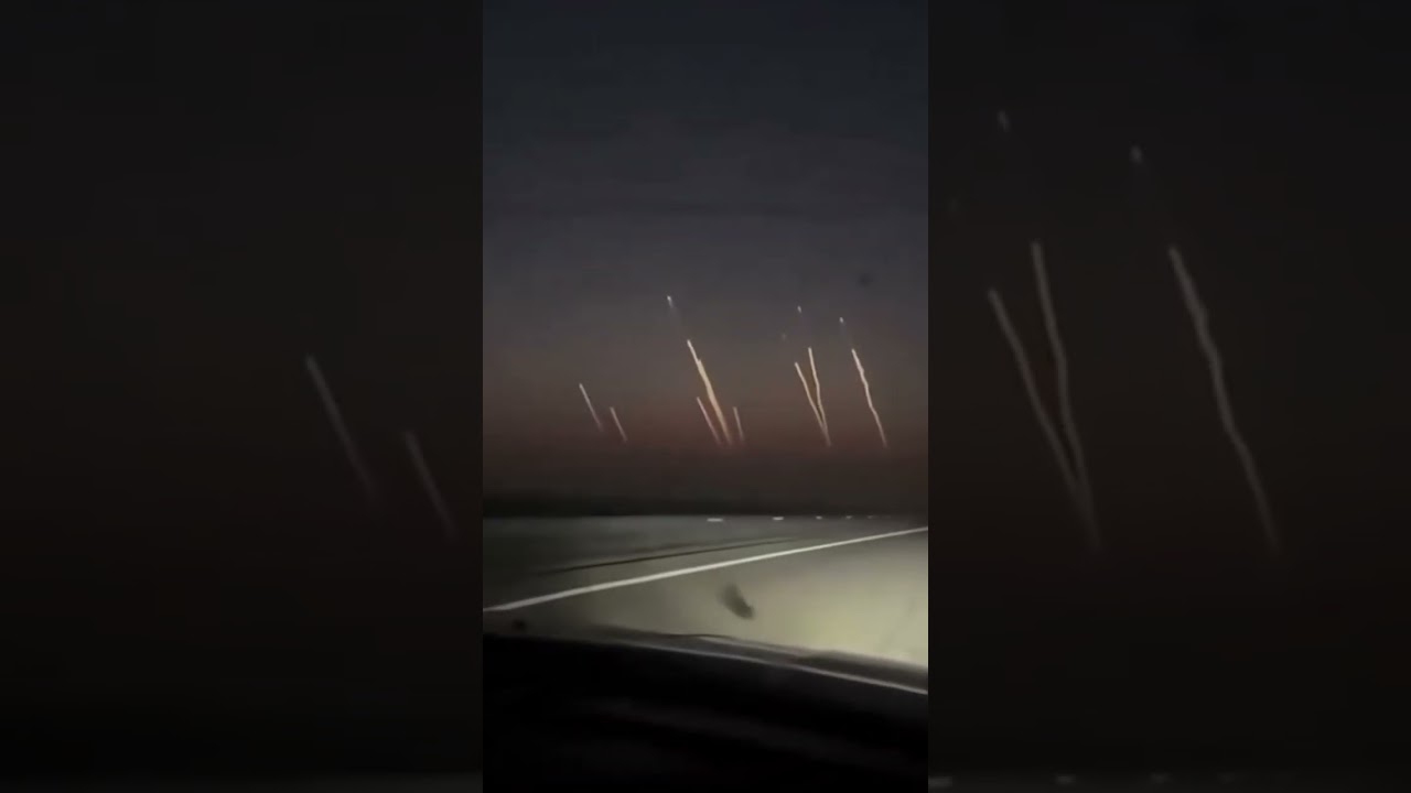 فيديو | موجة صاروخية ايرانية تنطلق بأتجاة الكيان الصهيوني