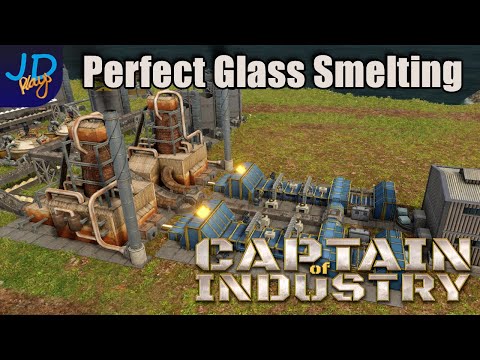 Perfectly Efficient Glass Smelter Inc Recycling 🚜 Captain of Industry  👷  Walkthrough, Guide, Tips